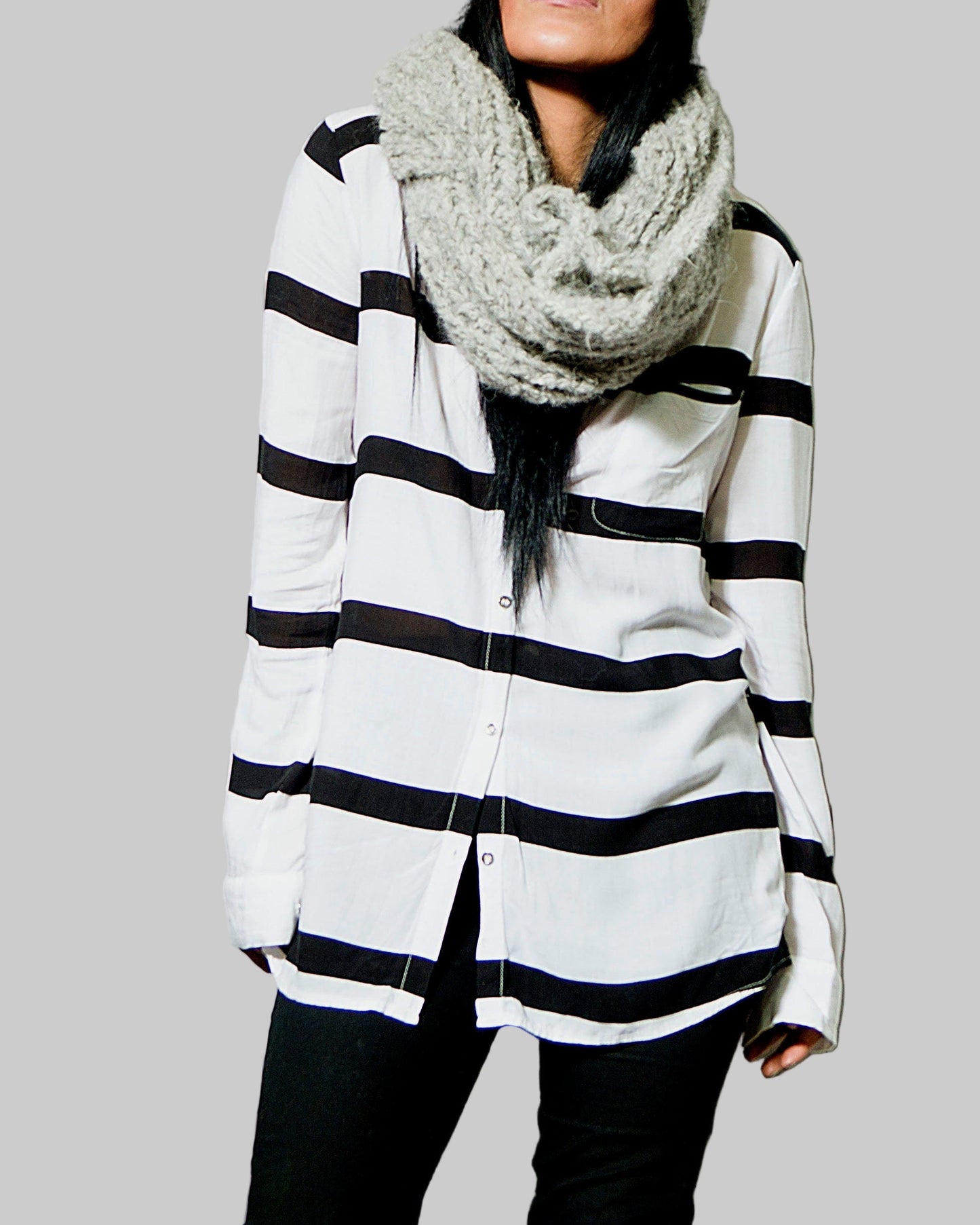 Hand Knit Alpaca Infinity Scarf | Chunky Oversized Knit