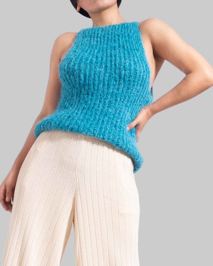 Alpaca Knit Tank Top | Sleeveless Sweater, Sustainable Clothing