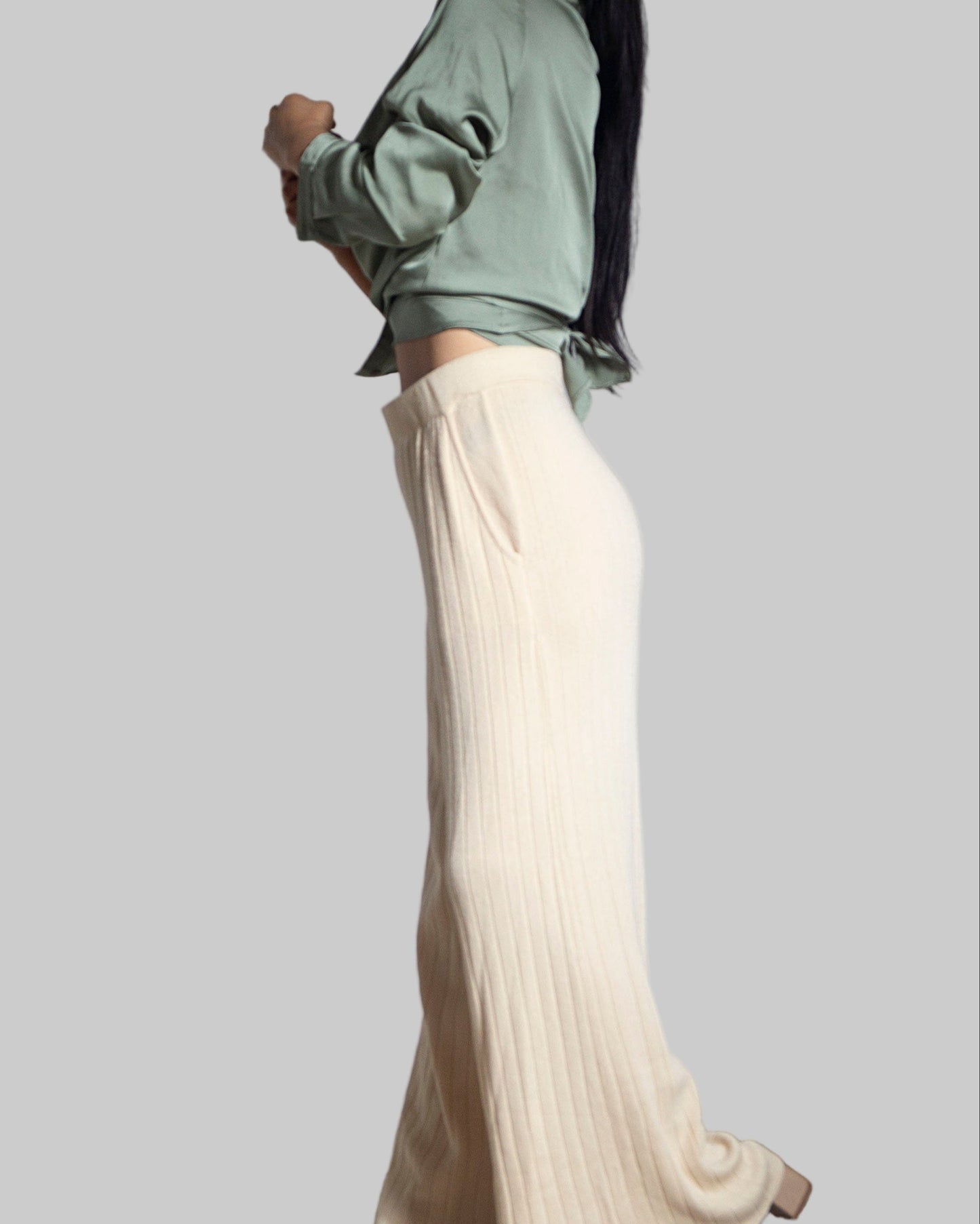 Organic Cotton Palazzo Pants | Wide Leg, Loose Fit