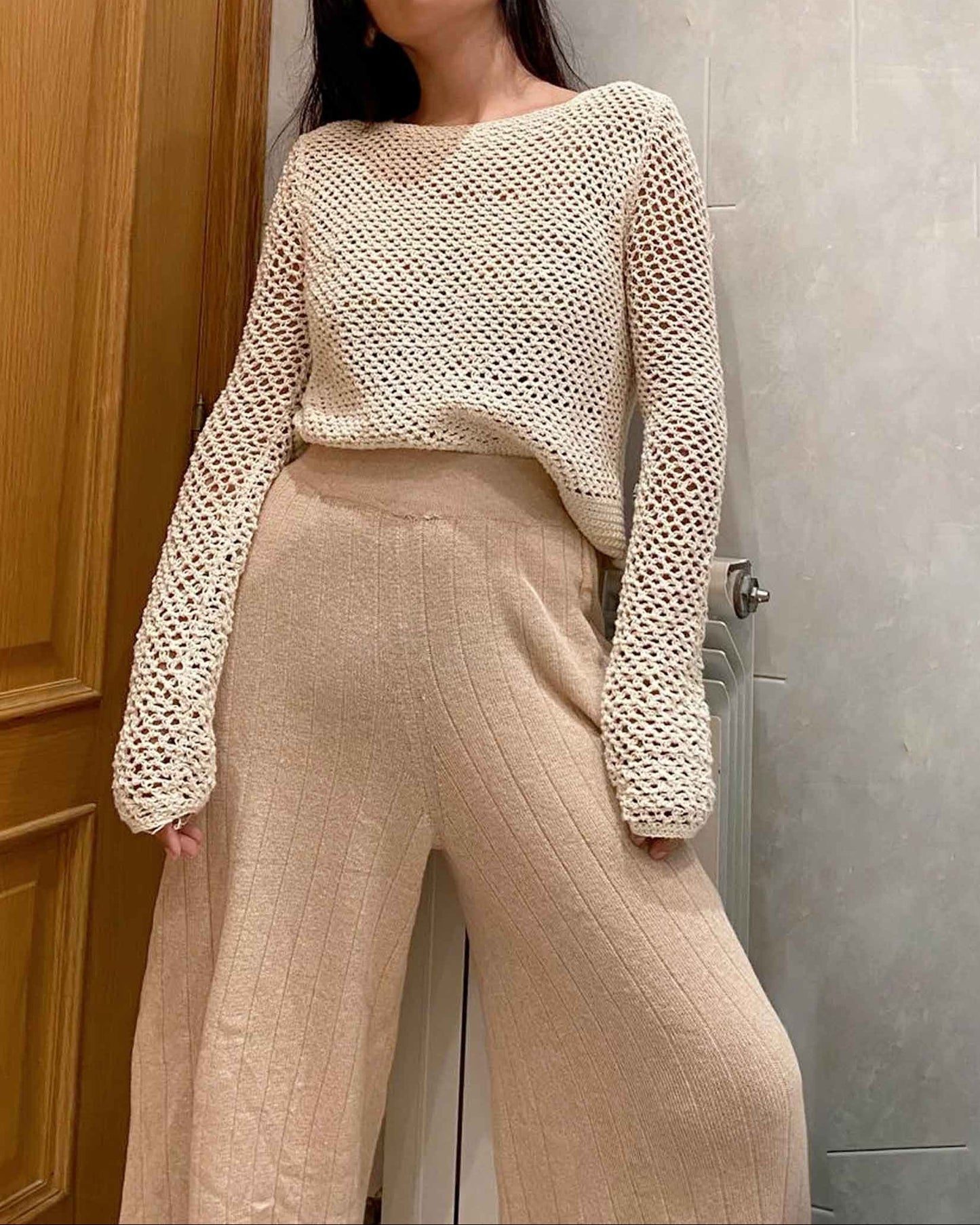 Organic Cotton Palazzo Pants | High Waisted Wide Leg Culottes