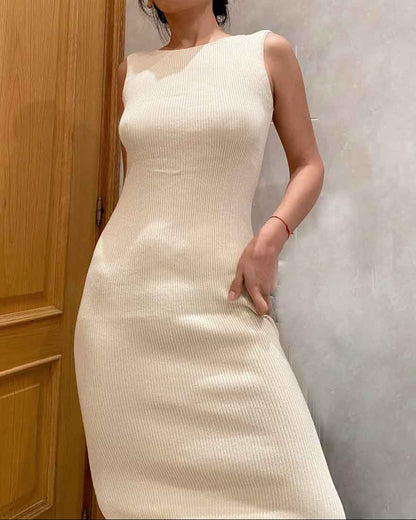 Organic Cotton Midi Dress | Fitted Cocktail Dress, Wedding Season