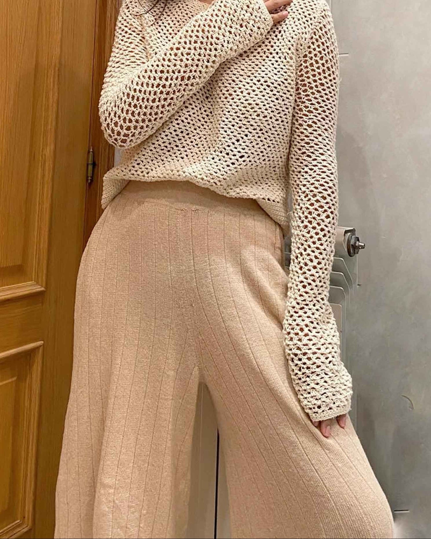 Organic Cotton Palazzo Pants | High Waisted Wide Leg Culottes