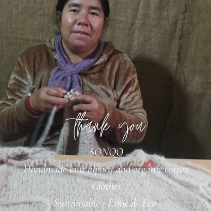 Chunky Cable Knit Alpaca Sweater | Oversized Winter Knitwear