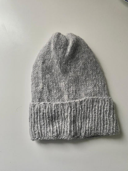 Handmade Slouchy Alpaca Knit Beanie | Winter Wool Hat
