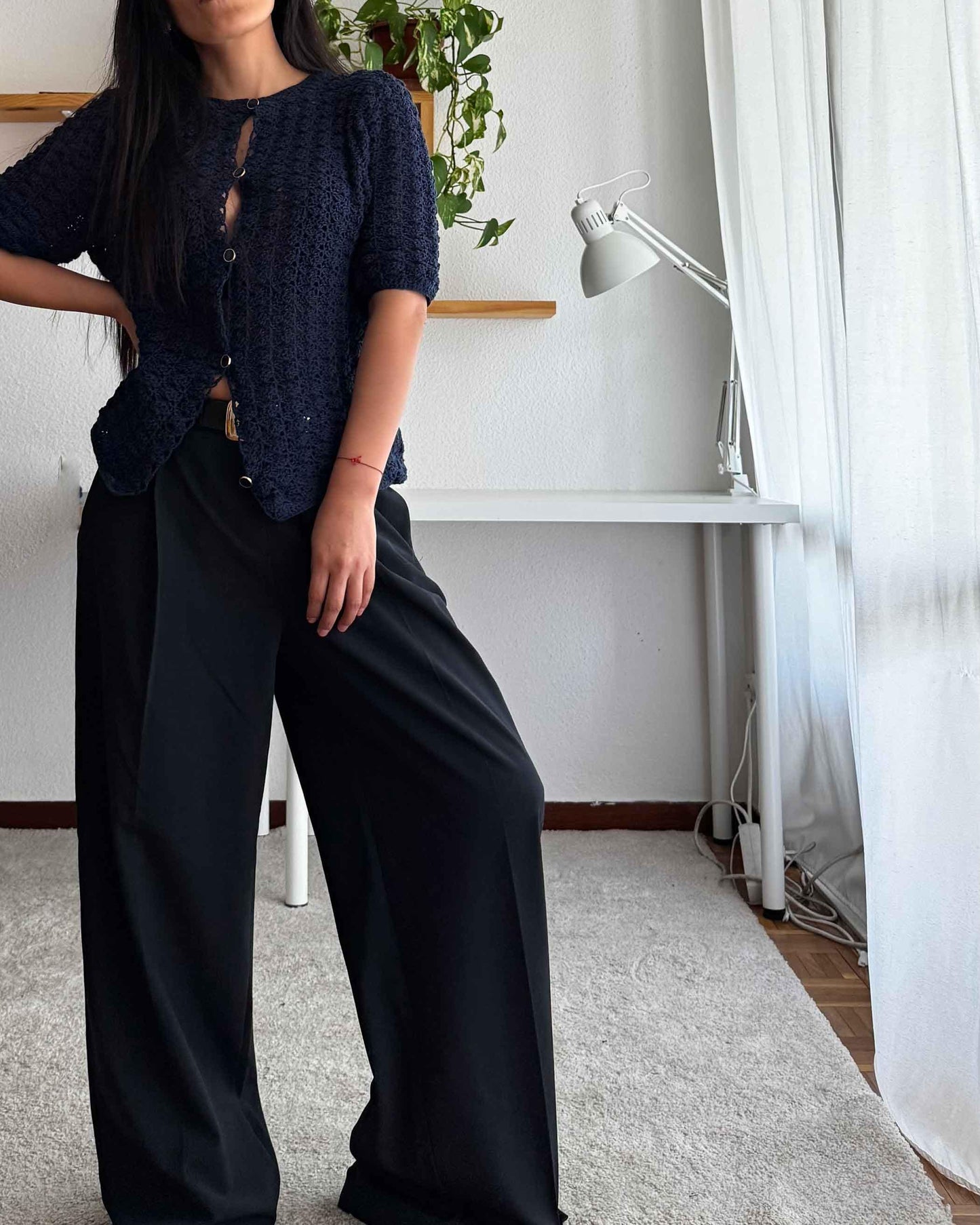 Handmade Alpaca Crochet cardi Top