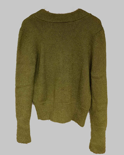 Hand Knit Alpaca Cardigan | Short Sleeve Sweater Pullovers, Wrap Style, sustainable Clothing