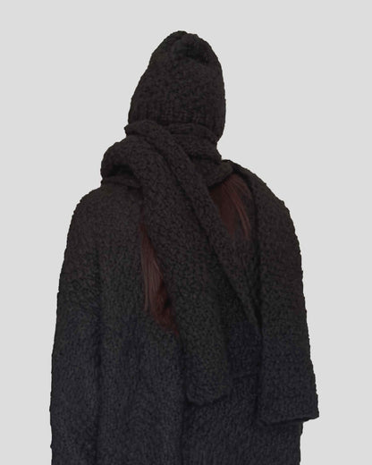 Handmade Alpaca Chunky Knit Scarf and Hat Set, Peru