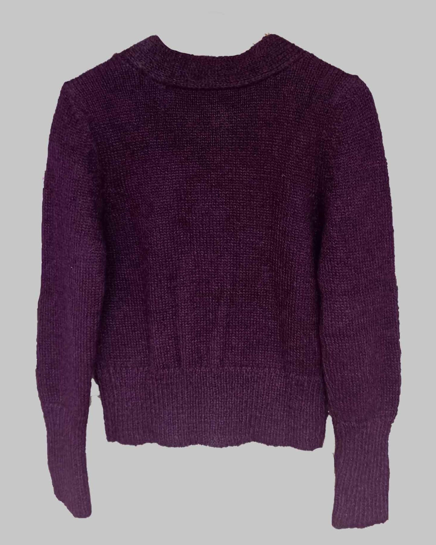 Hand Knit Alpaca Cardigan | Short Sleeve Sweater, Wrap Style