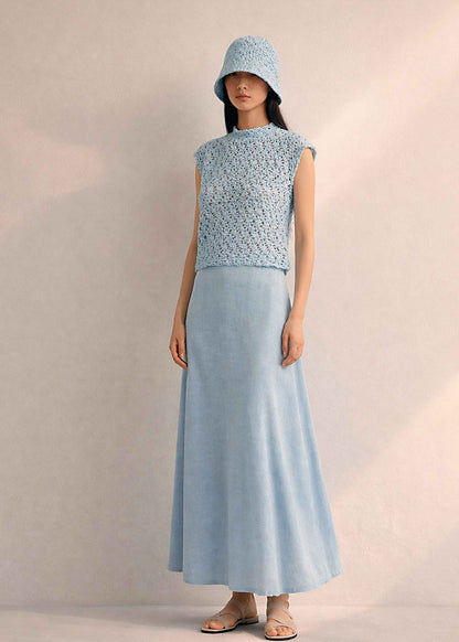 Handmade Crochet Pima Cotton Tank Top - Sustainable Women's Blouse