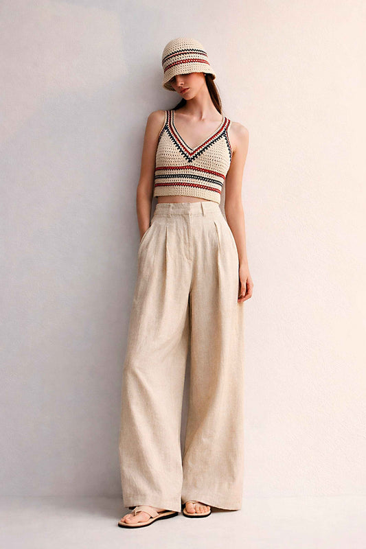 100% Natural Cotton Crochet Tank Top, Handmade Peruvian Eco-Friendly Summer Wear