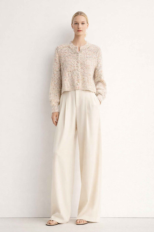 Hand Knit Alpaca Cropped Cardigan | Slouchy Women's Coat