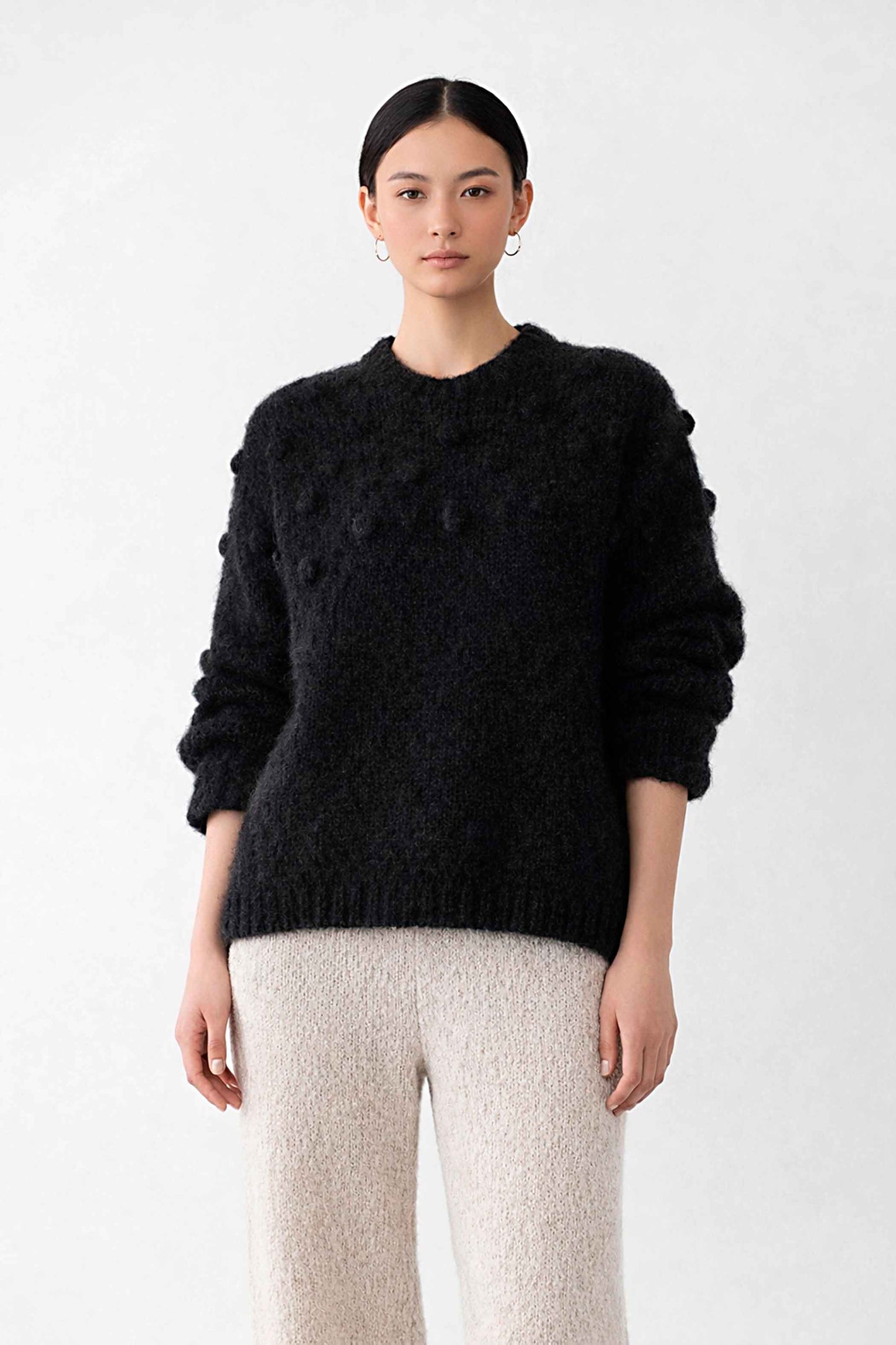 Oversized knit Alpaca wool sweater| Sustainable Knitwear Pullover| by SONQO