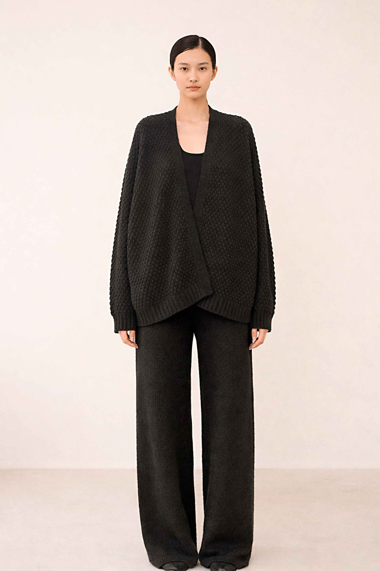 Chunky Knit Alpaca Cardigan | Slouchy Oversized Wrap