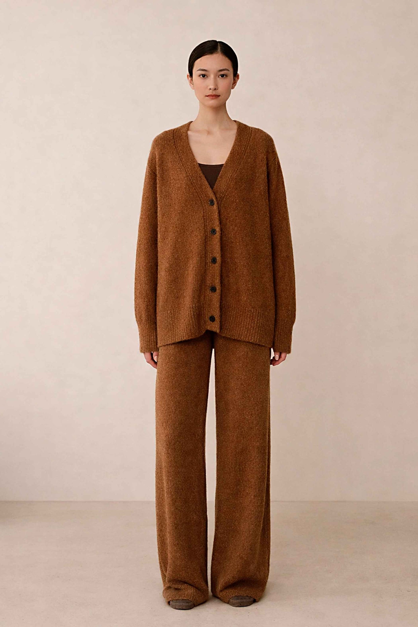 Knit ASuri lpaca wool Cardigan