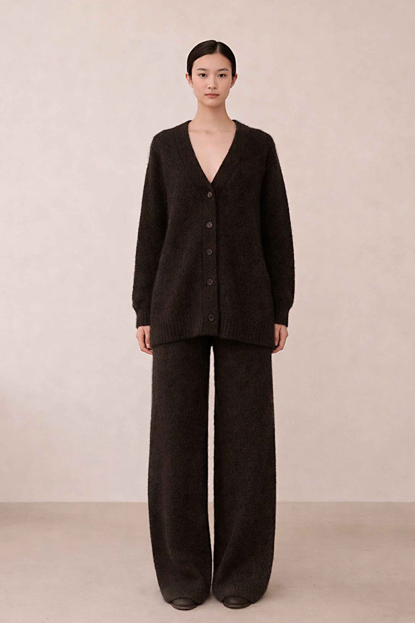 Knit ASuri lpaca wool Cardigan