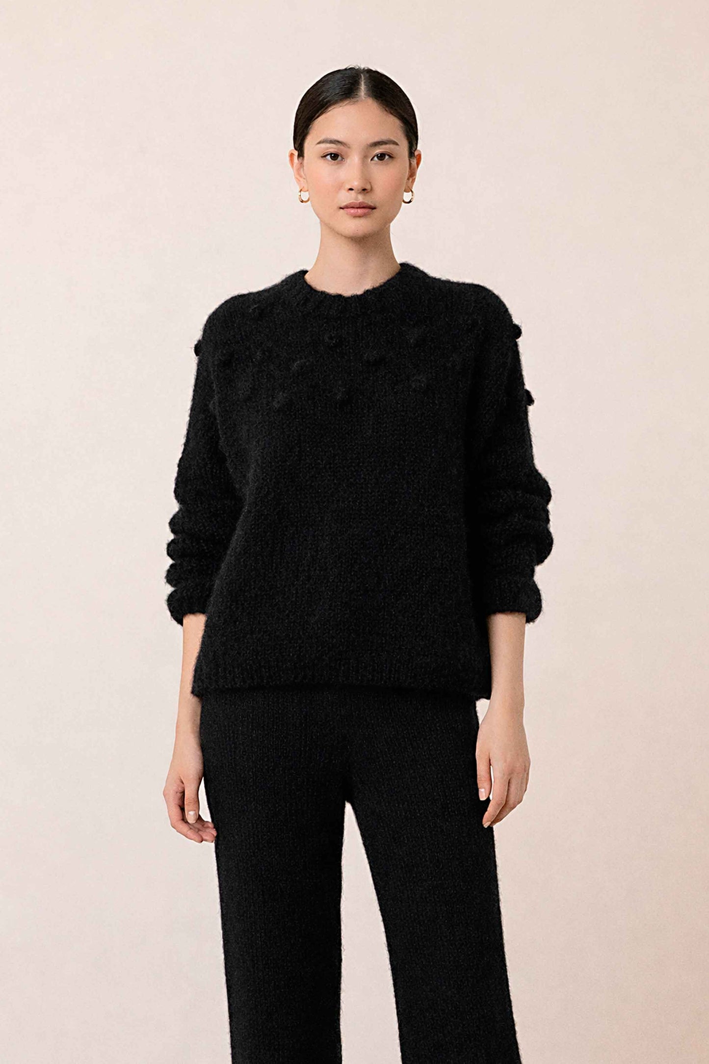 Oversized knit Alpaca wool sweater| Sustainable Knitwear Pullover| by SONQO