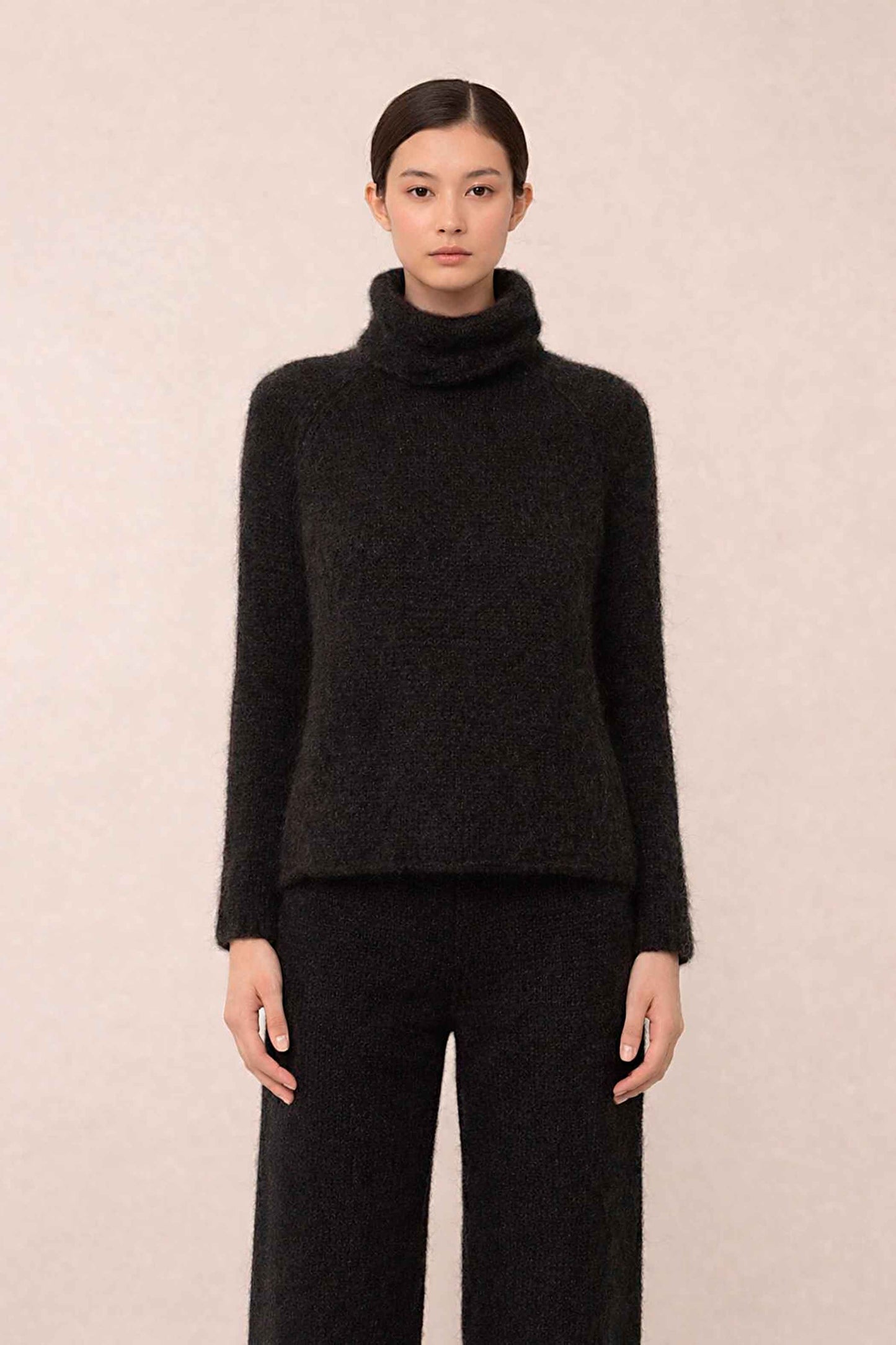 Handmade Slouchy Knit Alpaca Crop Top | Women's Sweater