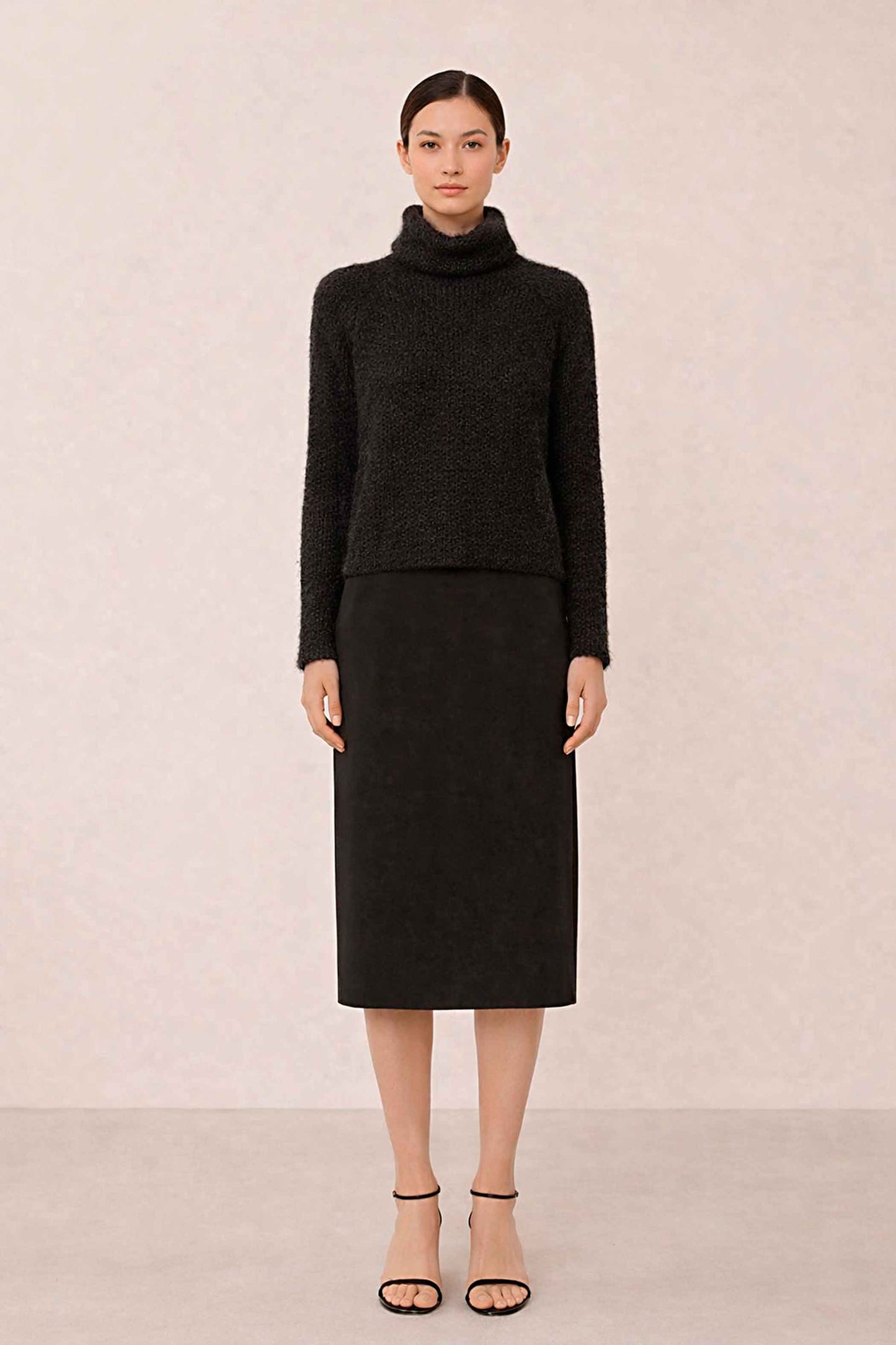 Handmade Slouchy Knit Alpaca Crop Top | Women's pullover