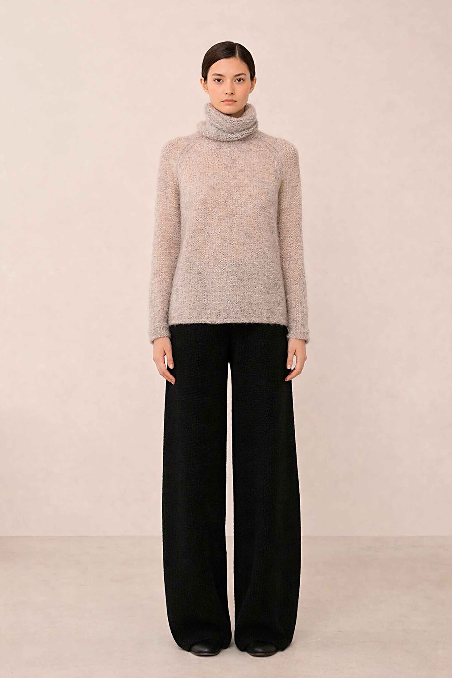 Handmade Slouchy Knit Alpaca Crop Top | Women's pullover