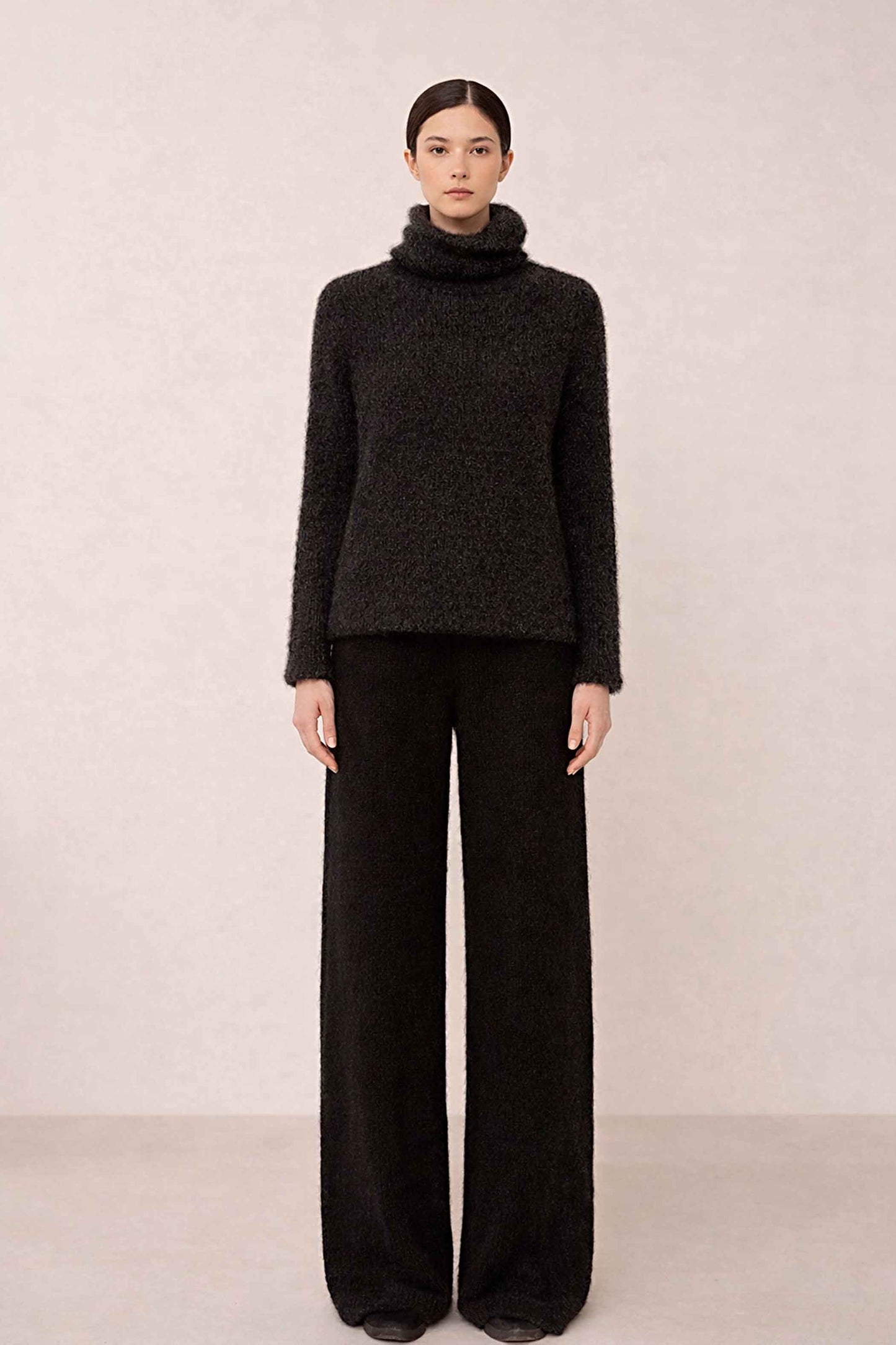 Handmade Slouchy Knit Alpaca Crop Top | Women's pullover