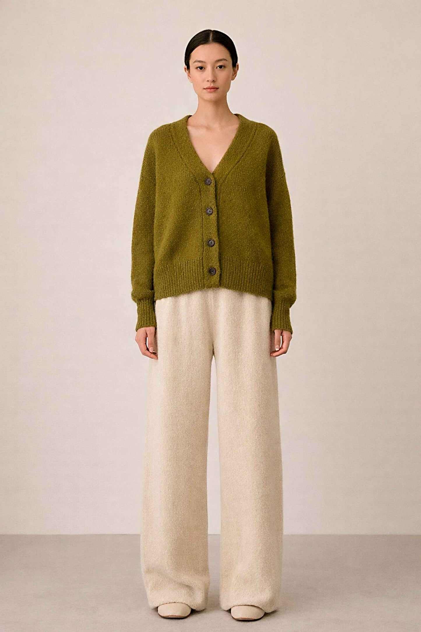 Hand Knit Alpaca Cardigan | Short Sleeve Sweater Pullovers, Wrap Style