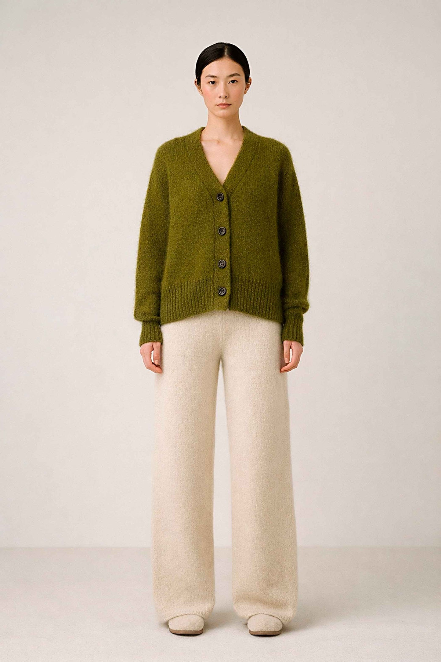 Hand Knit Alpaca Cardigan | Short Sleeve Sweater Pullovers, Wrap Style