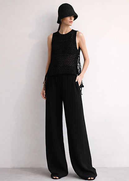 Organic Cotton Palazzo Pants | High Waisted Wide Leg, Eco-Friendly