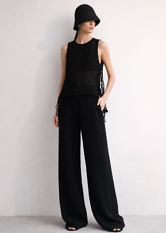 Organic Cotton Palazzo Pants | High Waisted Wide Leg, Eco-Friendly