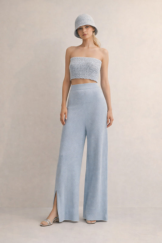 Organic Cotton Palazzo Pants | Wide Leg Culottes, Petite Fit