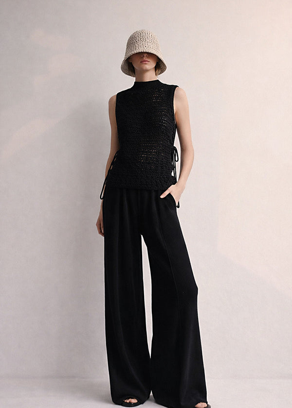 Crochet Flowers Eco Cotton Tank Top | Handmade Summer Blouse