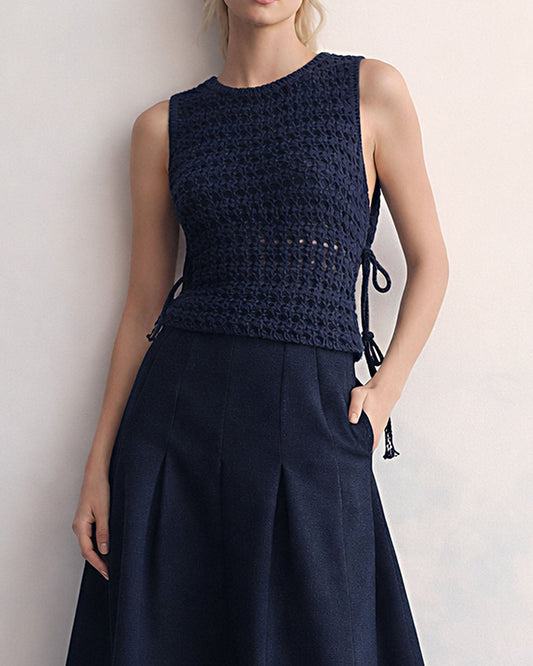 Crochet summer tank top womens/ Eco Cotton crochet Cocktail top/ handmade crochet top/ by SONQO