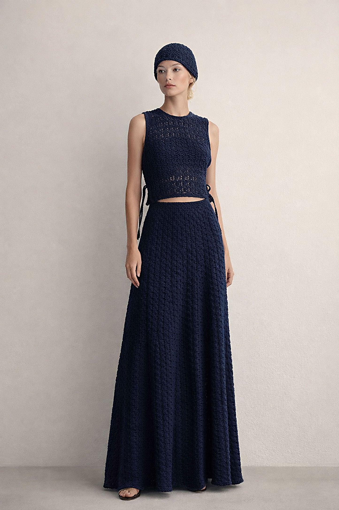 Crochet summer tan top womens/ Eco Cotton crochet Cocktail top/ handmade crochet top/ by SONQO