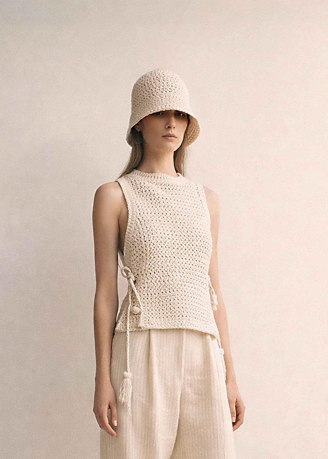 CROCHET  ECO COTTON hat Beanie