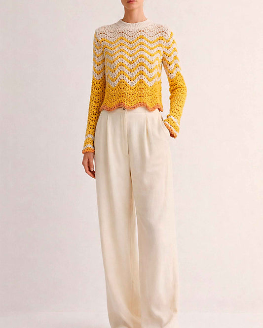 Handmade Alpaca Knit Sweater | Crop Pullover, Ethical Peruvian Wool