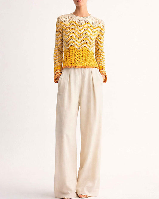 Handmade Alpaca Knit Sweater | Crop Pullover, Ethical Peruvian Wool