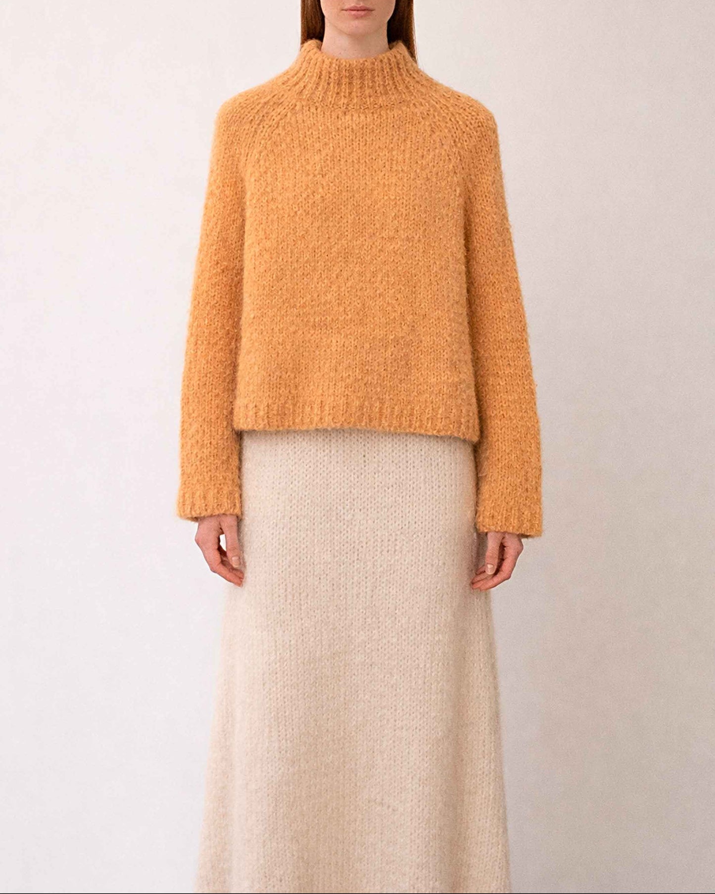 Handmade Alpaca Turtleneck Sweater | Slouchy Knit Jumper