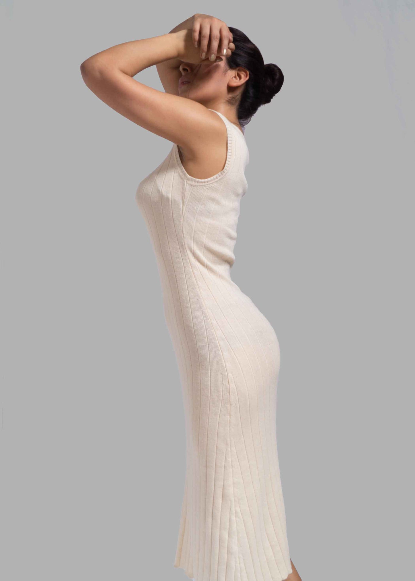 Cocktail midi organic cotton dress