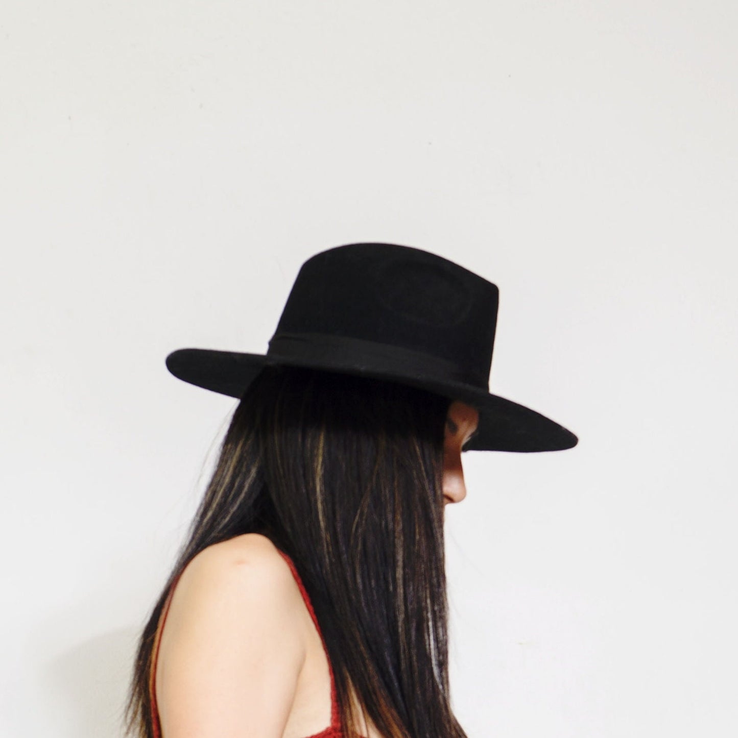 Green Fedora wool merino hat